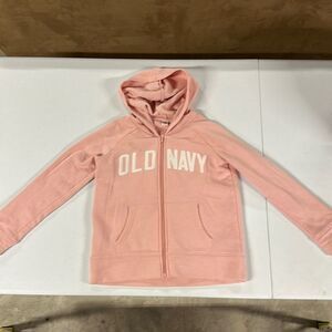 Old Navy Pink Girl Zip Up Hoodie Size L (10-12)